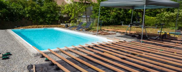 construction d'une piscine