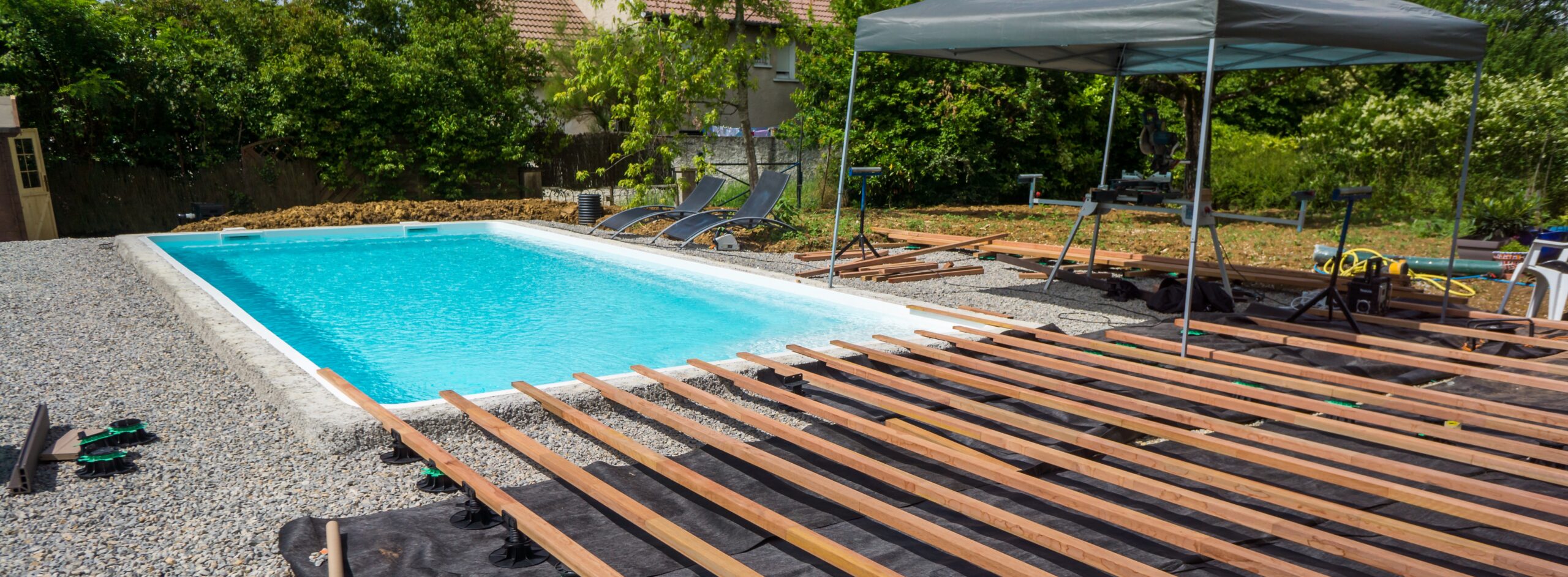 construction d'une piscine
