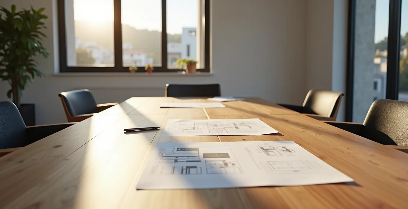 Signature d'un contrat de construction de piscine avec échange de documents